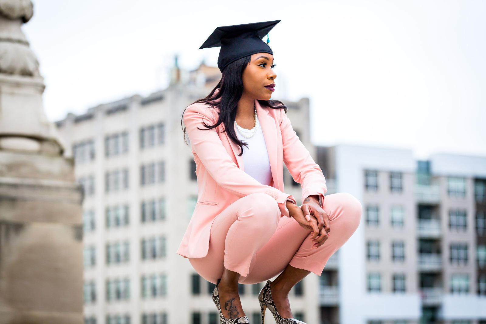 Katelyn's Graduation Portrait Session at UTSA Campus - Sun Gold Photography